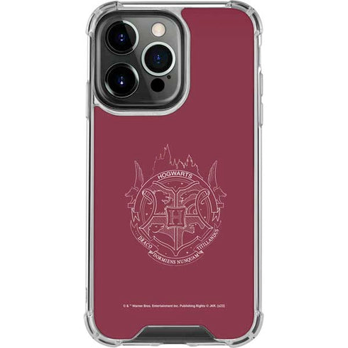 Wizarding Worlds Harry Potter Hogwarts Crest iPhone 15 Pro Clear Case