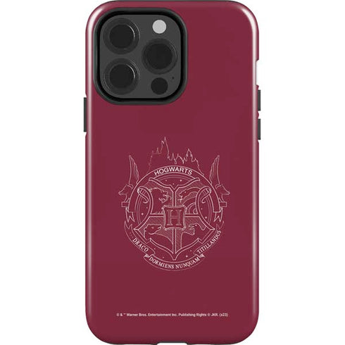 Wizarding Worlds Harry Potter Hogwarts Crest iPhone 15 Pro Impact Case