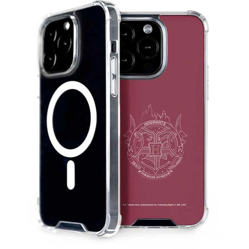 Wizarding Worlds Harry Potter Hogwarts Crest iPhone 15 Pro MagSafe Case