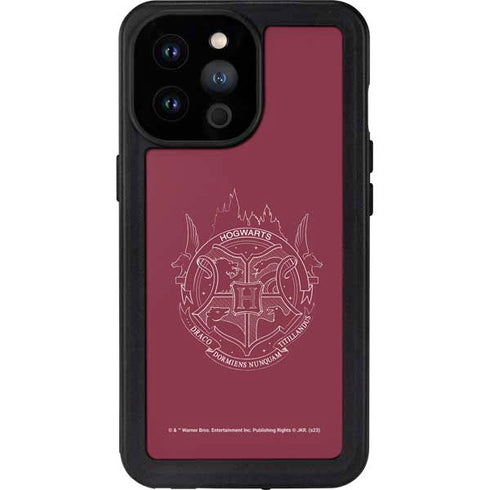 Wizarding Worlds Harry Potter Hogwarts Crest iPhone 14 Pro Max Waterproof Case