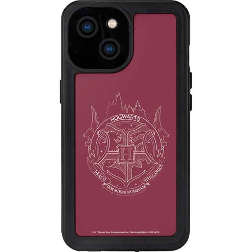 Wizarding Worlds Harry Potter Hogwarts Crest iPhone 15 Waterproof Case