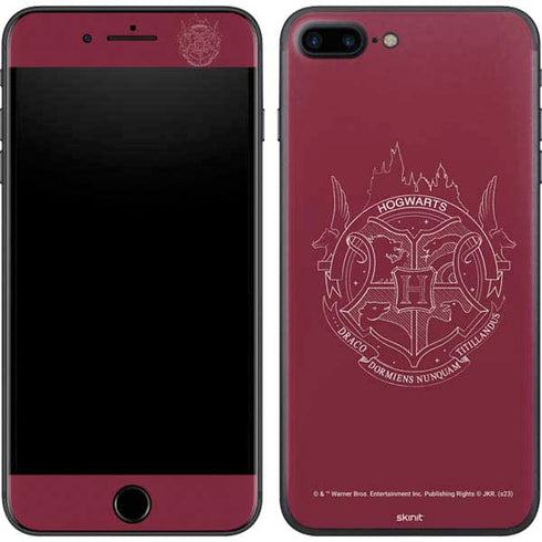 Wizarding Worlds Harry Potter Hogwarts Crest iPhone 8 Plus Skin