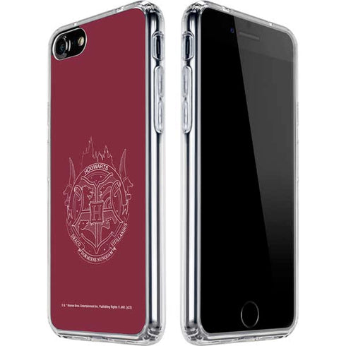 Wizarding Worlds Harry Potter Hogwarts Crest iPhone SE (2nd & 3rd Gen) Clear Case