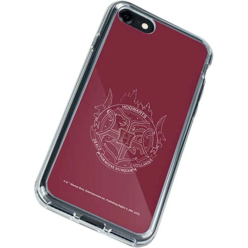Wizarding Worlds Harry Potter Hogwarts Crest iPhone SE (2nd & 3rd Gen) Clear Case