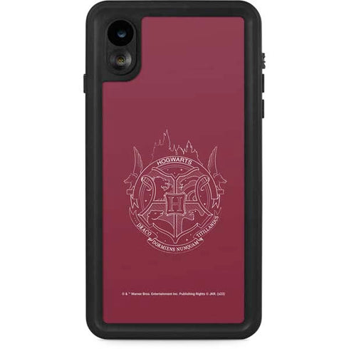 Wizarding Worlds Harry Potter Hogwarts Crest iPhone XR Waterproof Case