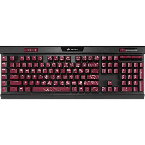 Wizarding Worlds Harry Potter Hogwarts Crest K95 RGB PLATINUM Mechanical Gaming Keyboard Skin