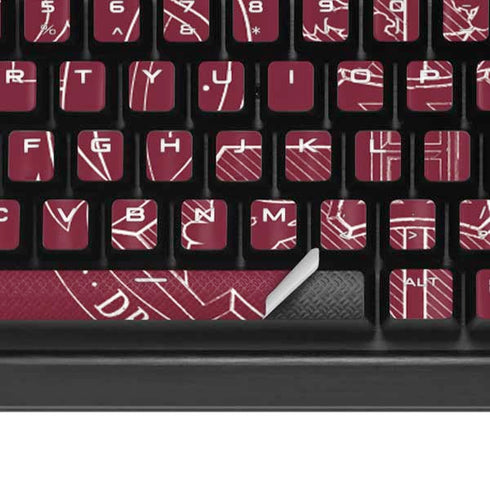 Wizarding Worlds Harry Potter Hogwarts Crest K95 RGB PLATINUM Mechanical Gaming Keyboard Skin