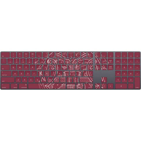 Wizarding Worlds Harry Potter Hogwarts Crest Magic Keyboard with Numeric Keypad Skin