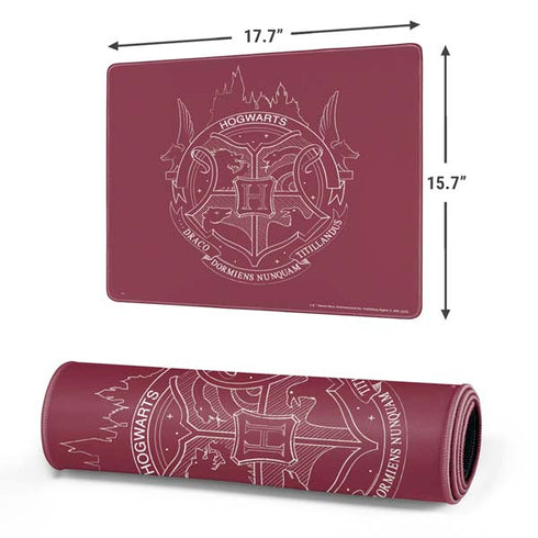 Wizarding Worlds Harry Potter Hogwarts Crest Gaming Mouse Pad