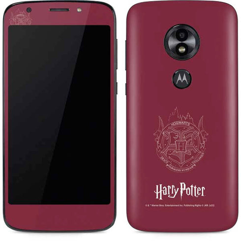 Wizarding Worlds Harry Potter Hogwarts Crest Moto E5 Play Skin