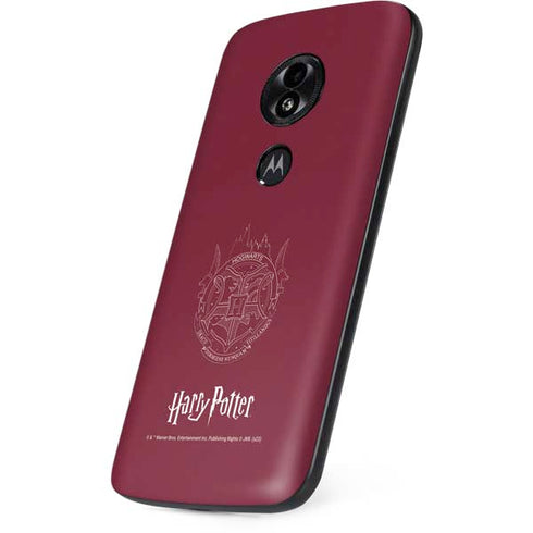 Wizarding Worlds Harry Potter Hogwarts Crest Moto E5 Play Skin