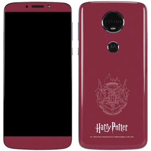 Wizarding Worlds Harry Potter Hogwarts Crest Moto E5 Plus Skin