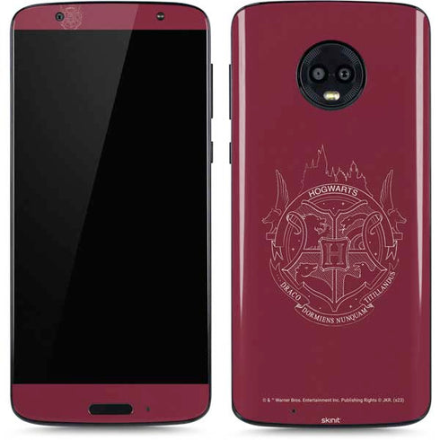 Wizarding Worlds Harry Potter Hogwarts Crest Moto G6 Skin