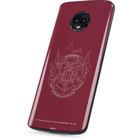 Wizarding Worlds Harry Potter Hogwarts Crest Moto G6 Skin