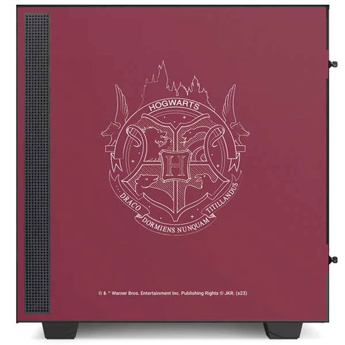 Wizarding Worlds Harry Potter Hogwarts Crest NZXT H510 Compact ATX Mid-Tower Case Skin