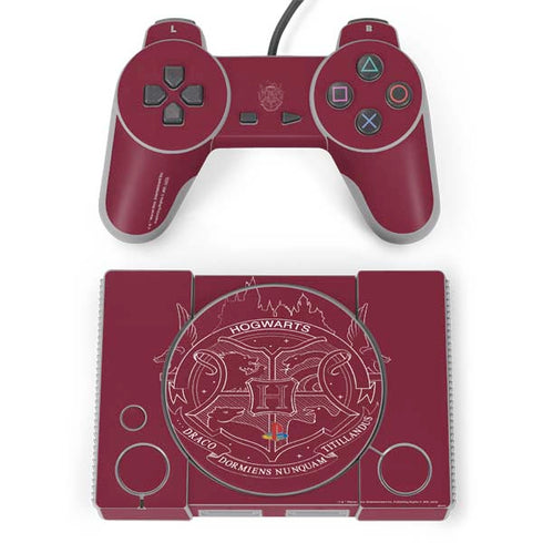 Wizarding Worlds Harry Potter Hogwarts Crest PlayStation Classic Bundle Skin