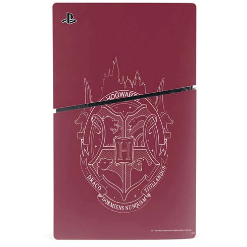 Wizarding Worlds Harry Potter Hogwarts Crest PS5 Slim Disk Bundle Skin