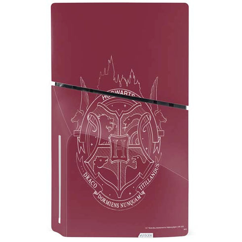 Wizarding Worlds Harry Potter Hogwarts Crest PS5 Slim Disk Bundle Skin