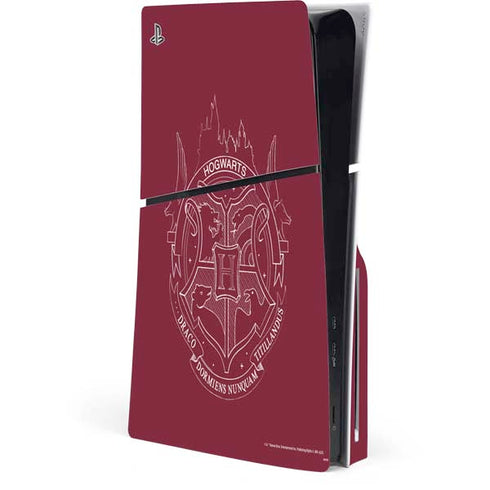 Wizarding Worlds Harry Potter Hogwarts Crest PS5 Slim Disk Console Skin