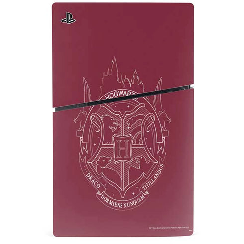 Wizarding Worlds Harry Potter Hogwarts Crest PS5 Slim Disk Console Skin