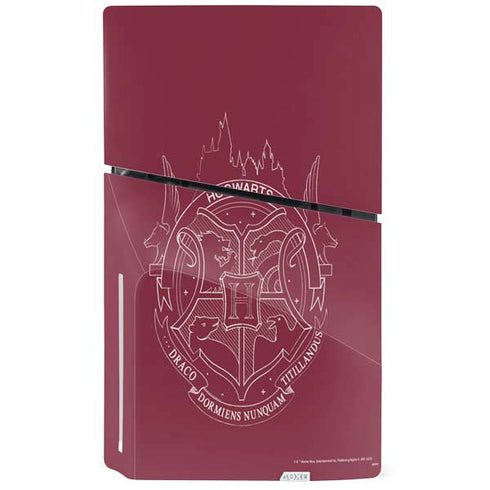 Wizarding Worlds Harry Potter Hogwarts Crest PS5 Slim Disk Console Skin