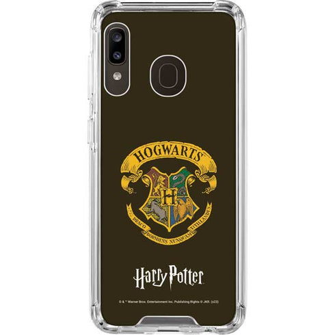 Wizarding World Harry Potter Hogwarts Houses Crest Galaxy A30 Clear Case