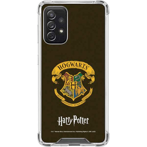 Wizarding World Harry Potter Hogwarts Houses Crest Galaxy A72 5G Clear Case