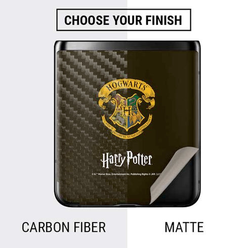 Wizarding World Harry Potter Hogwarts Houses Crest Galaxy Z Flip Skin