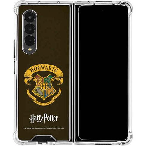 Wizarding World Harry Potter Hogwarts Houses Crest Galaxy Z Fold4 5G Clear Case