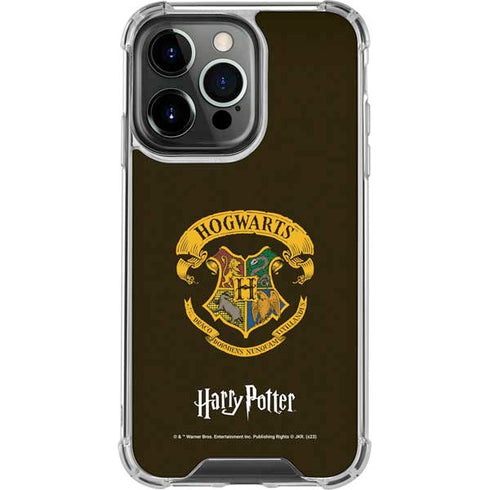 Wizarding World Harry Potter Hogwarts Houses Crest iPhone 15 Pro Clear Case