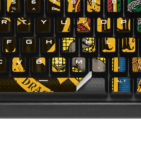 Wizarding World Harry Potter Hogwarts Houses Crest K95 RGB PLATINUM Mechanical Gaming Keyboard Skin