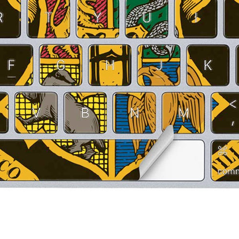 Wizarding World Harry Potter Hogwarts Houses Crest Magic Keyboard Skin