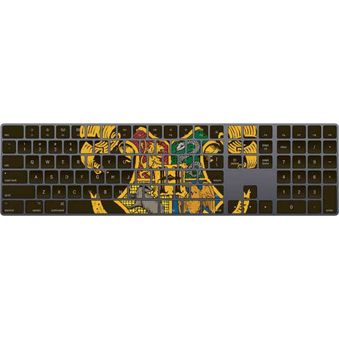 Wizarding World Harry Potter Hogwarts Houses Crest Magic Keyboard with Numeric Keypad Skin