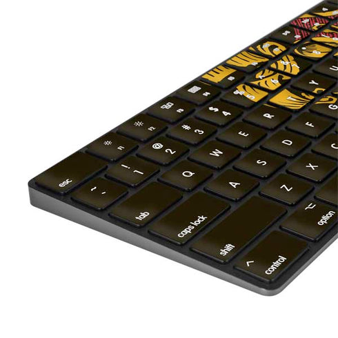 Wizarding World Harry Potter Hogwarts Houses Crest Magic Keyboard with Numeric Keypad Skin