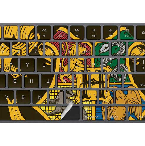 Wizarding World Harry Potter Hogwarts Houses Crest Magic Keyboard with Numeric Keypad Skin
