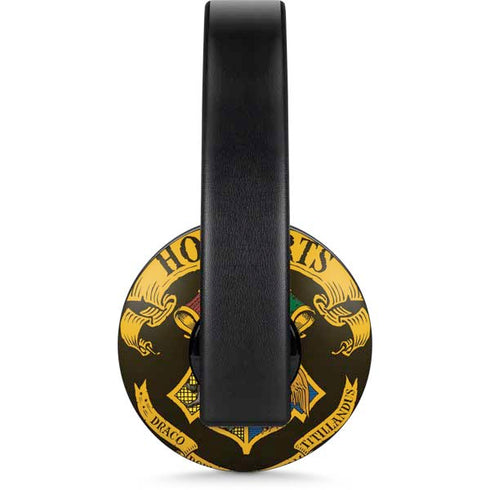 Wizarding World Harry Potter Hogwarts Houses Crest PlayStation 4 Gold Wireless Headset Skin