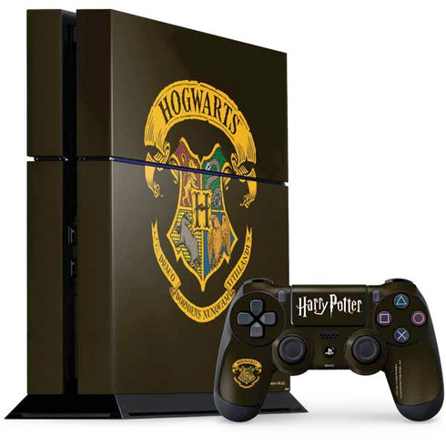 Wizarding World Harry Potter Hogwarts Houses Crest PS4 Console and Controller Bundle Skin
