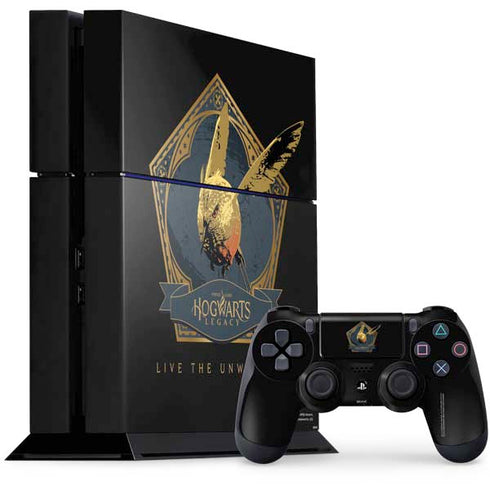 Wizarding World Hogwarts Legacy Golden Snitch PS4 Console and Controller Bundle Skin
