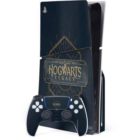 Wizarding World Hogwarts Legacy Emblem PS5 Slim Disk Bundle Skin