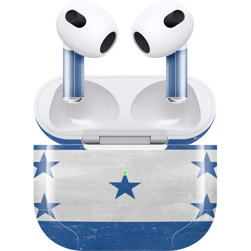 Honduras Flag Distressed Apple AirPods (3rd Gen 2021) Skin