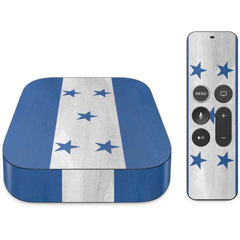 Honduras Flag Distressed Apple TV Skin