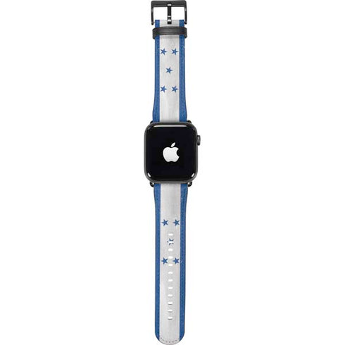 Honduras Flag Distressed Apple Watch Band 42-44mm