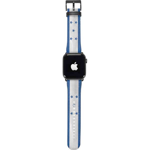 Honduras Flag Distressed Apple Watch Band 38-40mm
