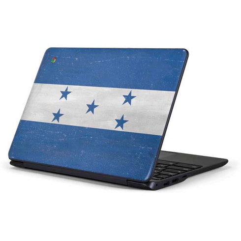 Honduras Flag Distressed Samsung Chromebook Skin