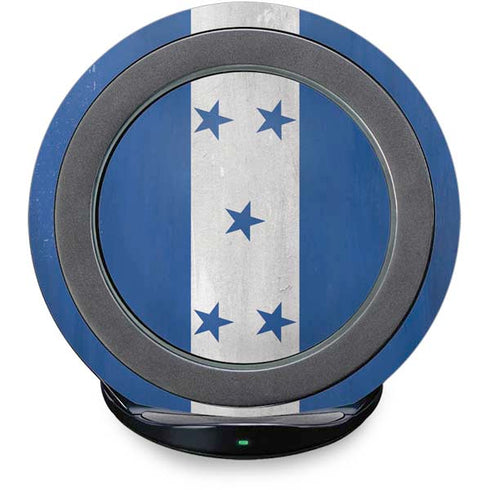 Honduras Flag Distressed Fast Charge Wireless Charging Stand Skin