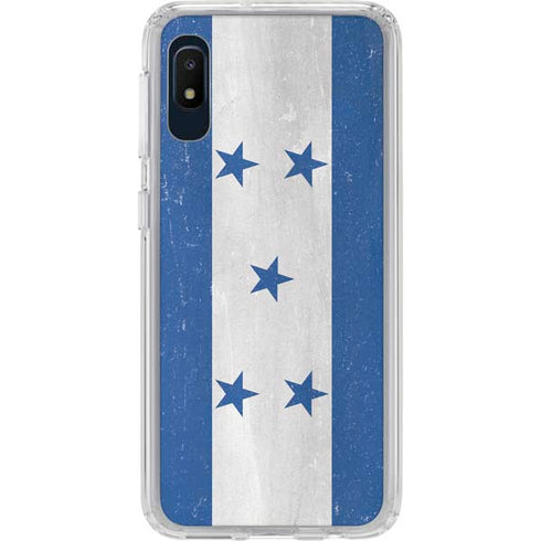 Honduras Flag Distressed Galaxy A10e Clear Case