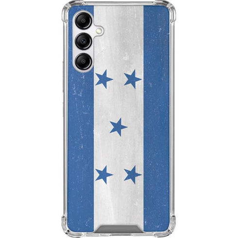 Honduras Flag Distressed Galaxy A14 5G Clear Case