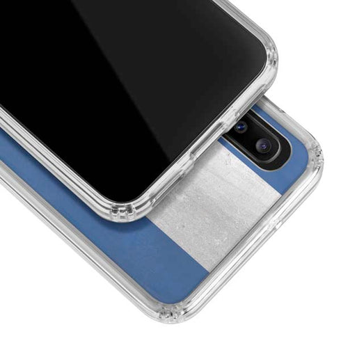 Honduras Flag Distressed Galaxy A20 Clear Case