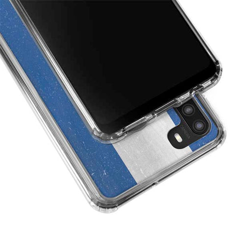 Honduras Flag Distressed Galaxy A21 Clear Case