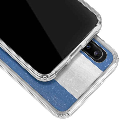 Honduras Flag Distressed Galaxy A30 Clear Case